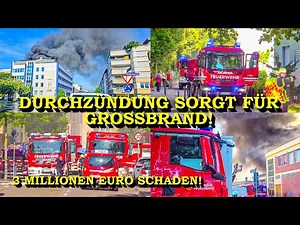 +++ DURCHZÜNDUNG SORGT FÜR GROSSBRAND +++ 3 MILLIONEN SCHADEN | 8 VERLETZTE | FEUERWEHR PFORZHEIM
