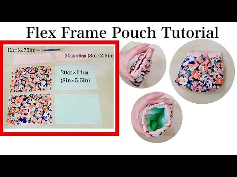 DIY Flex Frame Pouch Tutorial 12cm(4.75in) sewing tutorial