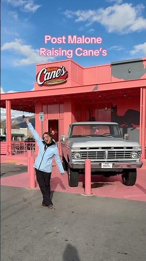 Post Malone Raising Cane’s ❤️🍗🩷 Midvale Utah#raisingcanes #canes #postmalone