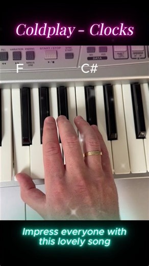 Coldplay - Clocks - Easy piano tutorial #piano #tutorial #coldplay