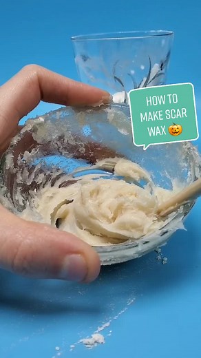 How to make scar wax for spooky makeup. 🎃🎃🎃 #artober #halloweenathome #diy #ItBeLikeThat #spookyszn