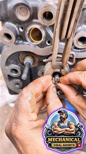 Perfect Valve Lock Click 🔥 Most Satisfying ASMR Fit! #shorts #engine #satisfying #viral #skills