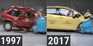 Euro NCAP shows the difference in car crash testing 20 years on