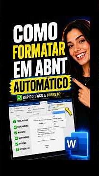 Como formatar em abnt automático