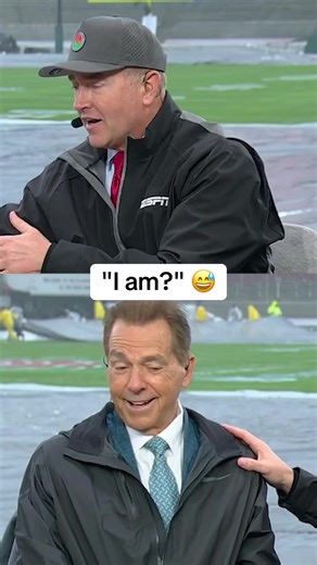 Kirk Herbstreit shocked Nick Saban with that one 😂 #cfb #football #funny