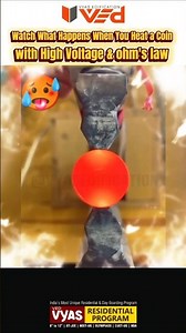 Watch What Happens When You Heat a coin with High Voltage & ohm's law #shorts #science #viral