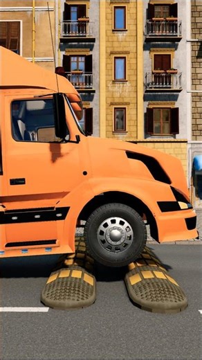 BeamNG.drive - Truck vs Speed Bumps🚚