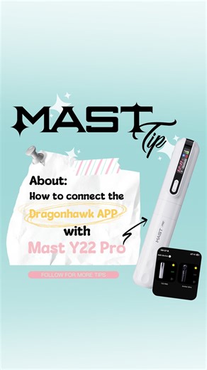 Mast Permanent Makeup Official on Instagram: "🔧 Mast Tips – Mast Y22 Pro x Dragonhawk App Want full control from your phone? 📱 1️⃣ Open the Dragonhawk app & log in 2️⃣ Press both buttons to activate Bluetooth & pair your device 3️⃣ Adjust voltage, switch modes & more — wirelessly. Your setup, simplified. ⚡ #mastpmu #mastpmuofficial #pmumakepermanentemakeup #masttattoo #dragonhawk #dragonhawkofficial #dragonhawktattoosupply #pmuartist #pmumachine #pmubrows"