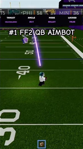 The #1 FF2 Qb Aimbot! #scripting #ff2 #footballfusion2 #footballfusion #shorts #roblox