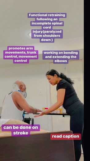 2.1K views · 30 reactions | Paralyzed arms/trunk/legs? this activity will promote muscle retraining to promote function. I used a rolling table and allowed patient to push and pull, controlling trunk, arms and movement. Do this activity at least 15min daily. #wellness #AddingLifeToYears #reels #physicaltherapy #mobility #exercise #share #LikePage #Subscribe | Doc H. | Facebook