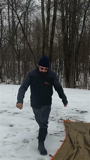Tarp Shelter Setup So Simple It's Scary #camping #bushcraft #hack
