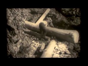 Alte Filme - Holzfäller in den Bergen