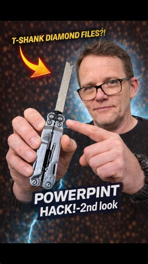 New Powerpint hack! 🔥 T-shank implements with the SOG Powerpint - 2nd look & demo! ⚙️ #shorts #edc