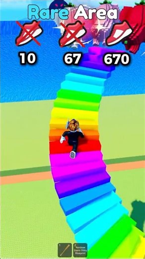 RAINBOW Stairs VS TSUNAMI 🌊 #shorts #roblox #escapetsunamiforbrainrots