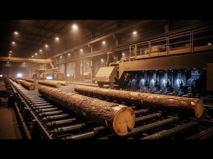 Inside a Massive Pine Timber Factory – (Full Process) Precision Wood