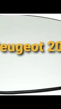 How to remove, change, and replace a rearview mirror glass yourself on a Peugeot 208 (2008 model).