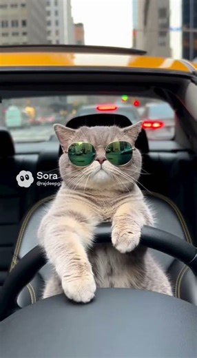Grumpy Cat Is the Angriest Taxi Driver You've Ever Seen 🚕😂