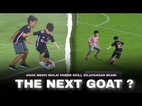 The Next GOAT Mulai Pamer Skill,..!! Tingkah Lucu Ketiga Anak Messi Di Lapangan Inter Miami