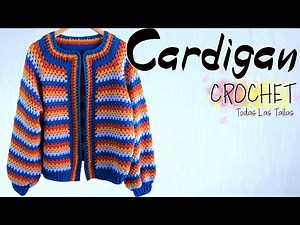 CARDIGAN Crochet Fácil PASO A PASO