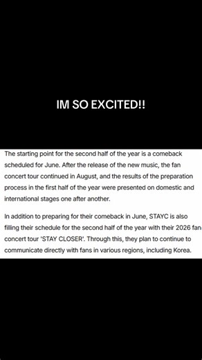 STAYC Announces 2026 Fancon Tour