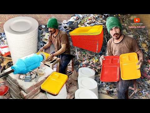 How Plates Are Made from Waste Plastic Scraps I Found 5 Secrets to Recycle Plastic Scrap