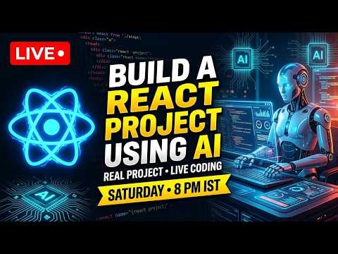 Build a ReactJS Project Using AI 🚀 | Live Coding Session | Real Project Development