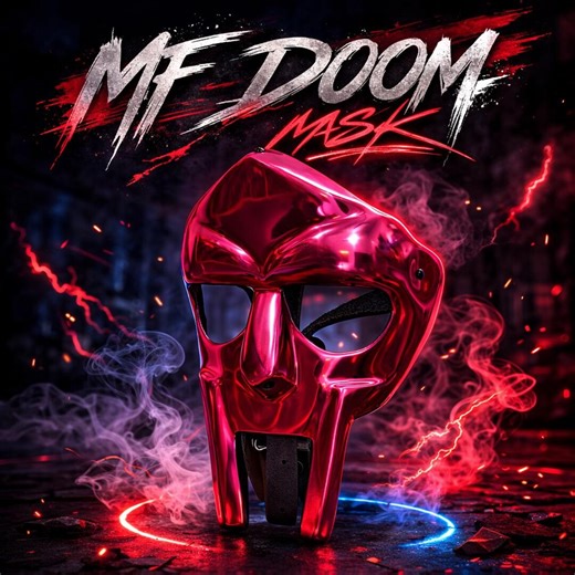 MF DOOM Mask Mad-villain Steel Face Armor Medieval Hand-forged Mask, Adjustable Straps - Etsy