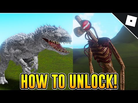 How to get the INDOMINUS REX AND SIREN HEAD BADGES & MORPHS in KAIJU WORLD | Roblox