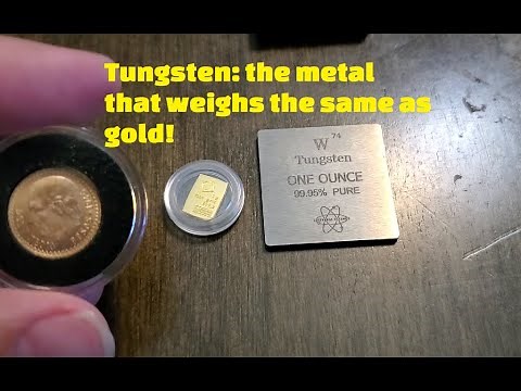 Tungsten-Metal with highest melting point & same density as gold!