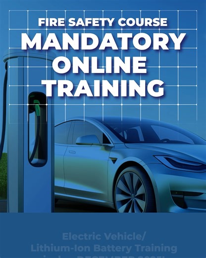 The Electric Vehicle and Lithium-Ion Battery Fire Safety Awareness course is mandatory and available in Cornerstone OnDemand. You can complete this training online today!! Don't forget! EV Training completion is due by December 2025! Use this link to access the training: https://bit.ly/3zjlLW5 | Virginia Department of Fire Programs