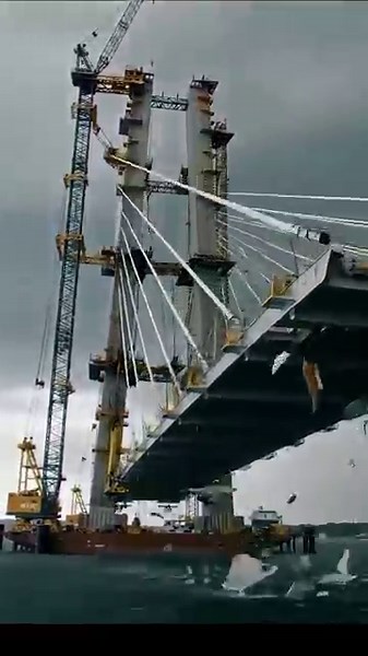 Raw footage of a bridge collapse. #Disaster