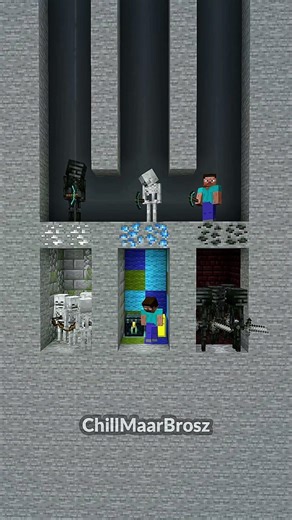 Steve Helps Herobrine Meet the Mob Family#herobrine #shorts #steve