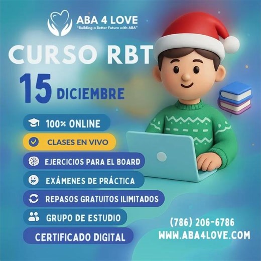 Curso RBT – Aprende y Certifícate como Técnico Registrado en Comportamiento | 100% Online