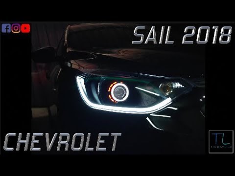 CHEVROLET SAIL 2018 RETROFIT HEADLIGHTS/FAROS LED ANTES/DESPUES PROJECTOR BIXENON