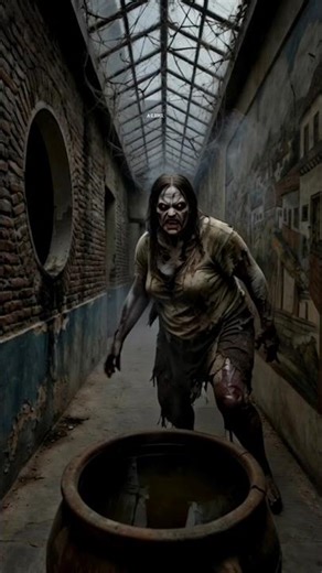 OMG ! Zombie Girl Drinks water and tturn into Lava#zombie #aishorts #lava #seeingai