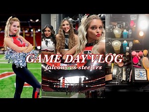 NFL cheerleader game day vlog | what I pack for games, 90's theme GRWM, special guest performances!