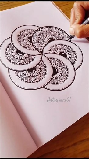 Geometry mandala art 📐🌸🌿🌷#mandalaart #art #drawing #mandaladesign #mandala #artist