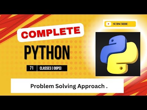 Object Oriented Programming | By Problem Solving Approach | For Beginners.