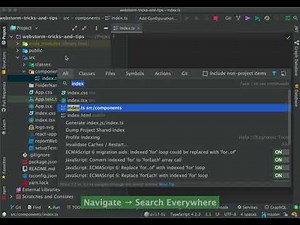 Webstorm. Select open file
