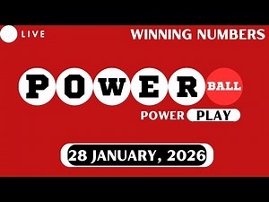 Powerball Lottery Drawing for Jan 28, 2026 - Live Winning Numbers & Results