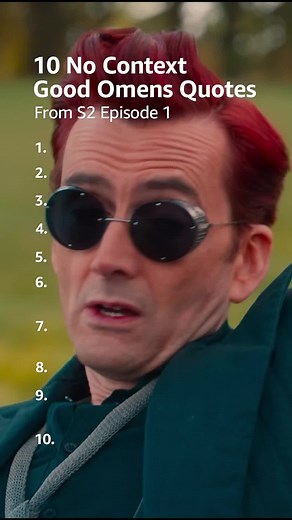what’s your favourite quote from season 2? ours is number 7 🎶 📺 #GoodOmens #Aziraphale #Crowley #MichaelSheen #DavidTennant