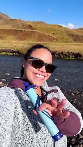 How to Drink Directly Out of Streams and Lakes with a Straw