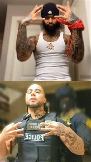 gang gang Chef Boy ♿ Crips Walk NLE Choppa Blue face LAPD Cops FBI Walk Crip Mac Gang sign 60s Crip