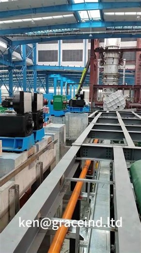 Copper rod CCR line installation