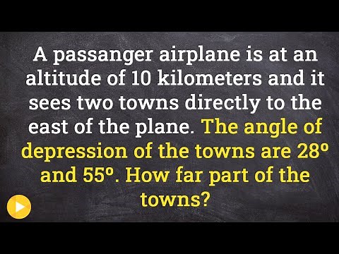 Word problem find the distance between two towns with trig