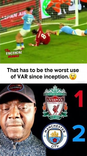 That has to be the worst use of VAR since inception. #var #liverpool #manchestercityfc #epl