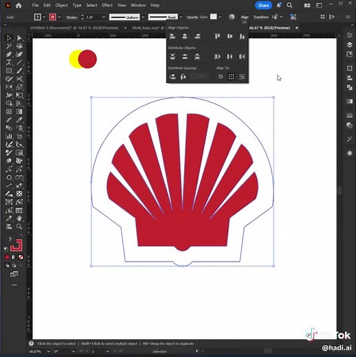 Adobe Illustrator 2025 Tips - How To Make Shell Logo Vector Design #shell #oilers #ca #tutoriales #DesignTips #tutorial #adobeillustrator #learning #illustratortutorial #trendingvideo #tiktokviral #technical #graphicdesign #جرافيك_ديزاين #explore #adobephotoshop #following #learnontiktok #photoshop #typography #save