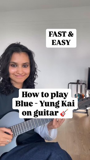 🎸 REPOST THIS & learn Blue by Yung Kai on Guitar FAST! EASY Guitar Lessons with me? DM me and we can get started next week! 📩 For my FREE guitar lessons: 🔍 SEARCH “Natasha Ghosh Music” on YouTube 🎸 Go to “Guitar Beginners, Tips & Tricks” and start learning! Follow my page if you want to level up your guitar playing FAST! | Natasha Ghosh Music