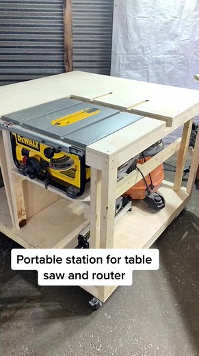 Creative Portable Table Saw and Router Station Ideas