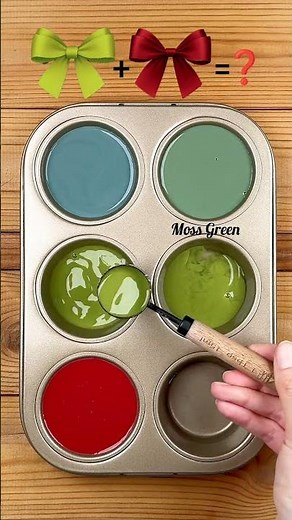 Autumn Nature Vibes: Calm Teal, Olive Green & Deep Red Palette#colorpalette #artshorts #colormixing